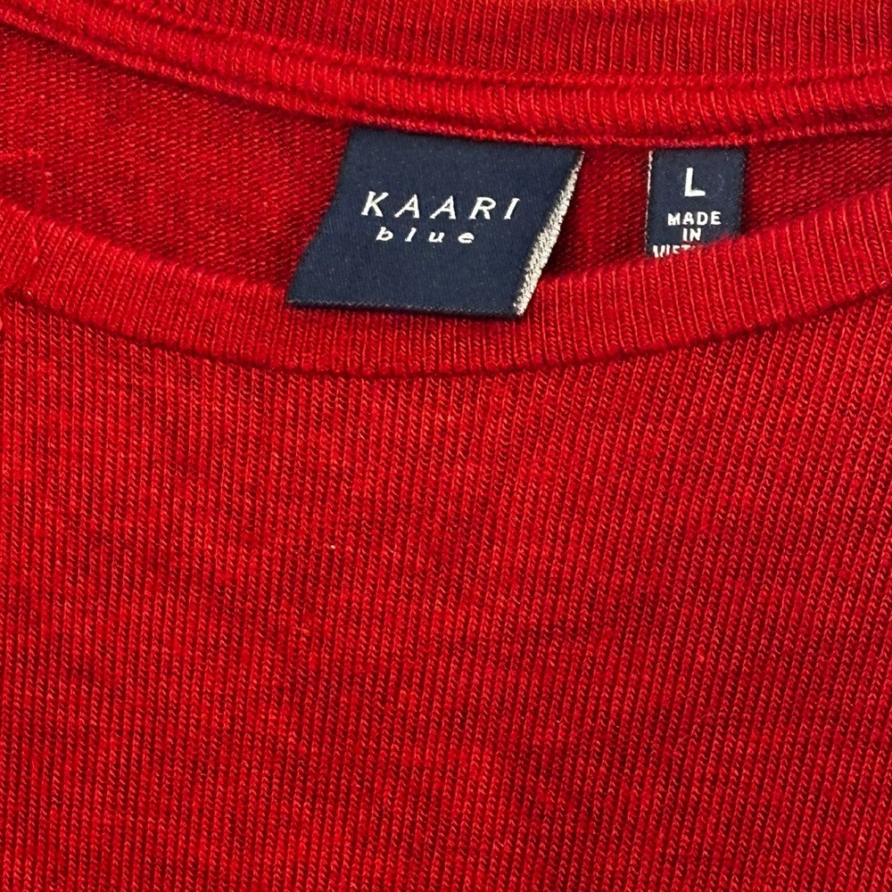 Kaari blue red long sleeve size large - Picture 4 of 4